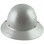 Actual Carbon Fiber Hard Hat - Full Brim Pearl White - Back View