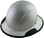 DAX Fiberglass Composite Hard Hat - Full Brim Pearl White - with Protective Edge