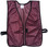 Maroon Soft Mesh Plain Safety Vest  Pic 1