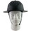 SkullBucket Aluminum Full Brim Hard Hats with Ratchet Suspensions with Chin Strap - Textured Gun Metal