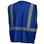 Pyramex NON-ANSI Mesh Safety Vests w/ Silver Stripes - Blue