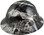 Einstein Was Here Design Full Brim Hydro Dipped Hard Hats - Oblique View