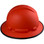 Pyramex Ridgeline Full Brim Style Hard Hat with Red Graphite Pattern and Protective Edge ~ Right View