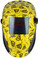 Hydro Dipped Auto Darkening Welding Helmet – Don't Tread On Me Yellow Design ~ Front View