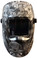 Hydro Dipped Auto Darkening Welding Helmet – Hades White Design ~  Front View