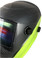 Hydro Dipped Auto Darkening Welding Helmet – 50/50 Carbon Fiber/Lime Design ~ Detail View