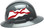 Pyramex Ridgeline Full Brim Hard Hats - Alabama Flag - Left Side View