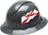 Pyramex Ridgeline Full Brim Hard Hats - Alabama Flag - Profile View