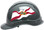 Pyramex Ridgeline Cap Style Hard Hats - Florida Flag ~ Left Side View