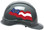 Pyramex Ridgeline Cap Style Hard Hats - Georgia Flag ~ Profile