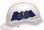 Pyramex Ridgeline Cap Style Hard Hats - Indiana Flag ~ Left Side View