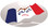 Pyramex Ridgeline Cap Style Hard Hats -Iowa Flag ~Detail View