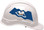 Pyramex Ridgeline Cap Style Hard Hats - Louisiana Flag ~ Right Side View