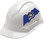 Pyramex Ridgeline Cap Style Hard Hats - Michigan Flag ~ Profile