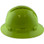 Pyramex Ridgeline Vented Lime Full Brim Style Hard Hat - 4 Point Suspensions Left