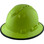 Pyramex Ridgeline Vented Lime Full Brim Style Hard Hat with Protective Edge Oblique