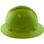 Pyramex Ridgeline Vented Lime Full Brim Style Hard Hat - 6 Point Suspensions 