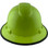 Pyramex Ridgeline Vented Lime Full Brim Style Hard Hat with Protective Edge