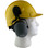 Pyramex Ridgeline Cap Style hard hat with Earmuff Attachment (KIT-HP44110-CM6010)