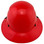 DAX Fiberglass Composite Hard Hat - Full Brim Factory Red
Back View