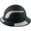 Actual Carbon Fiber Hard Hat - Full Brim Matte Black with Reflective Decal Kit Applied 