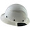 DAX Fiberglass Composite Hard Hat - Full Brim White with Reflective White Decal Kit Applied