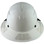 DAX Fiberglass Composite Hard Hat - Full Brim White with Reflective White Decal Kit Applied