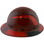 DAX Fiberglass Composite Hard Hat - Full Brim Natural Tan with Reflective Red Decal Kit Applied