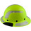 DAX Fiberglass Composite Hard Hat - Full Brim High-Viz Lime with Reflective White Decal Kit Applied