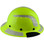 DAX Fiberglass Composite Hard Hat - Full Brim High-Viz Lime with Reflective White Decal Kit Applied