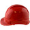 Pyramex Ridgeline Cap Style Hard Hats Red with Red Reflective Decals Applied