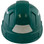 Pyramex Ridgeline Cap Style Hard Hats Green with White Reflective Decals Applied