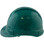 Pyramex Ridgeline Cap Style Hard Hats Green with Green Reflective Decals Applied