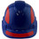 Pyramex Ridgeline Cap Style Hard Hats Blue with Red Reflective Decals Applied