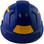 Pyramex Ridgeline Cap Style Hard Hats Blue with Yellow Reflective Decals Applied