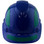 Pyramex Ridgeline Cap Style Hard Hats Blue with Green Reflective Decals Applied