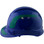 Pyramex Ridgeline Cap Style Hard Hats Blue with Green Reflective Decals Applied