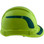 Pyramex Ridgeline Cap Style Hard Hats Lime with Green Reflective Decals Applied