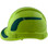 Pyramex Ridgeline Cap Style Hard Hats Lime with Green Reflective Decals Applied