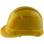 Pyramex Ridgeline Cap Style Hard Hats Yellow with Yellow Reflective Decals Applied