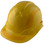 Pyramex Ridgeline Cap Style Hard Hats Yellow with Yellow Reflective Decals Applied