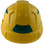 Pyramex Ridgeline Cap Style Hard Hats Yellow with Green Reflective Decals Applied