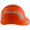 Pyramex Ridgeline Cap Style Hard Hats Orange with White Reflective Decals Applied