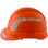 Pyramex Ridgeline Cap Style Hard Hats Orange with White Reflective Decals Applied