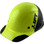 DAX Actual Carbon Fiber Hard Hat - Cap Style Black and Hi-Viz Lime
