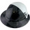 Actual Carbon Fiber Hard Hat - Full Brim 5050 Camo Black and White