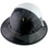 Actual Carbon Fiber Hard Hat - Full Brim 5050 Camo Black and White with Protective Edge