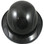 Actual Carbon Fiber Hard Hat - Full Brim Glossy Black with Protective Edge