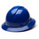 Pyramex Ridgeline Vented Blue Full Brim Style Hard Hat - 4 Point Suspensions - Oblique View