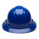 Pyramex Ridgeline Vented Blue Full Brim Style Hard Hat - 4 Point Suspensions - Front View